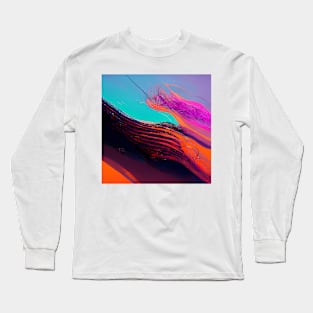 Vibrant Lines #3 Long Sleeve T-Shirt